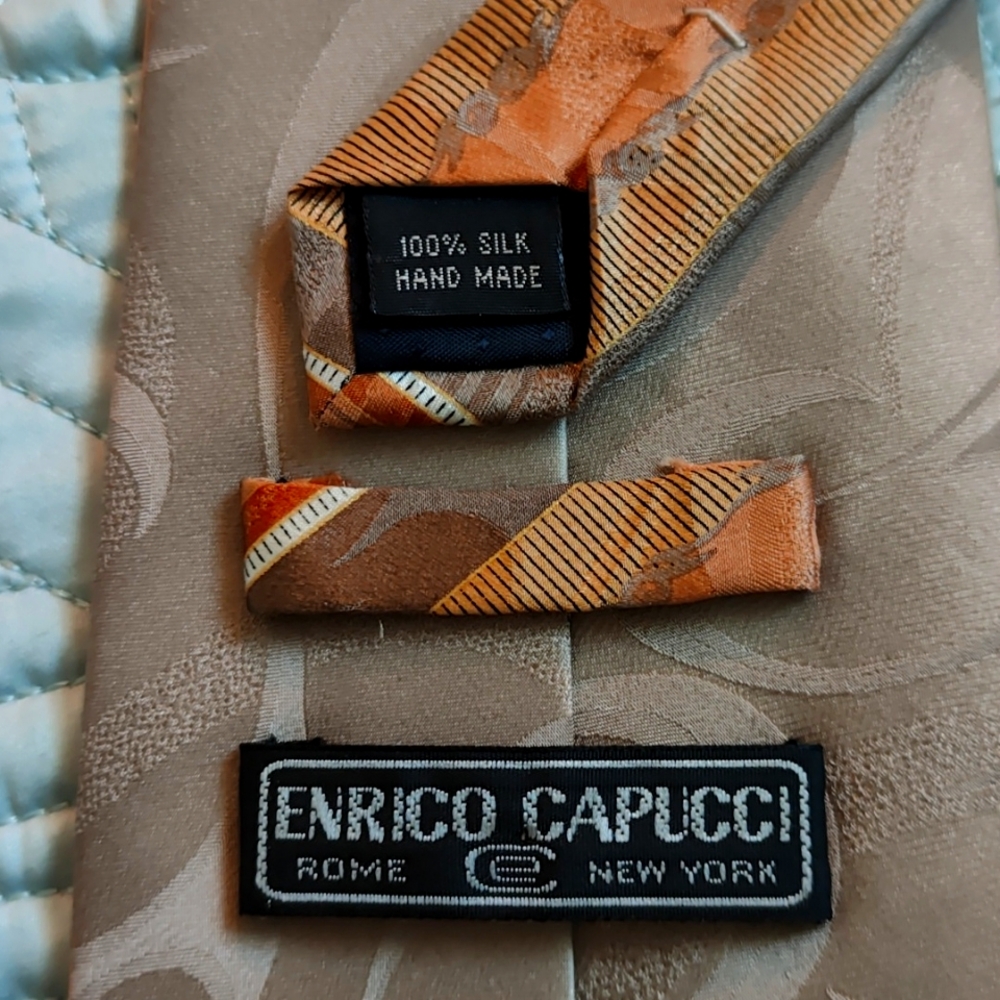 Enrico Capucci Silk Tie Vintage Handmade